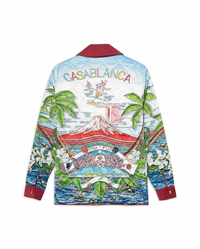 Outerwear Men Casablanca Paris Ping Pong Club Sunrise Quilted Jacket