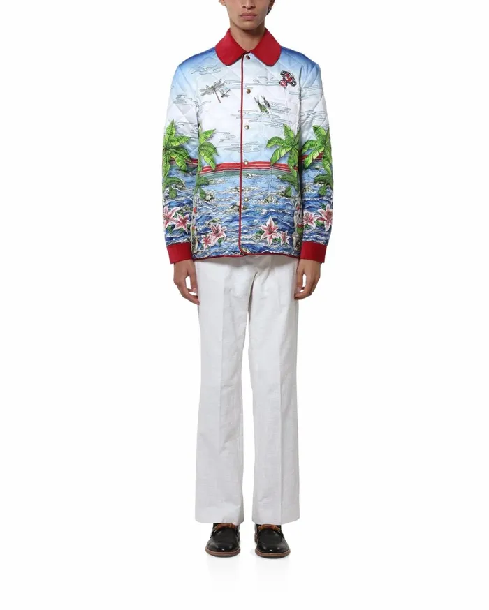 Outerwear Men Casablanca Paris Ping Pong Club Sunrise Quilted Jacket