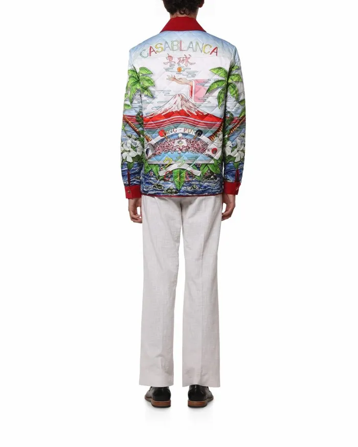Outerwear Men Casablanca Paris Ping Pong Club Sunrise Quilted Jacket