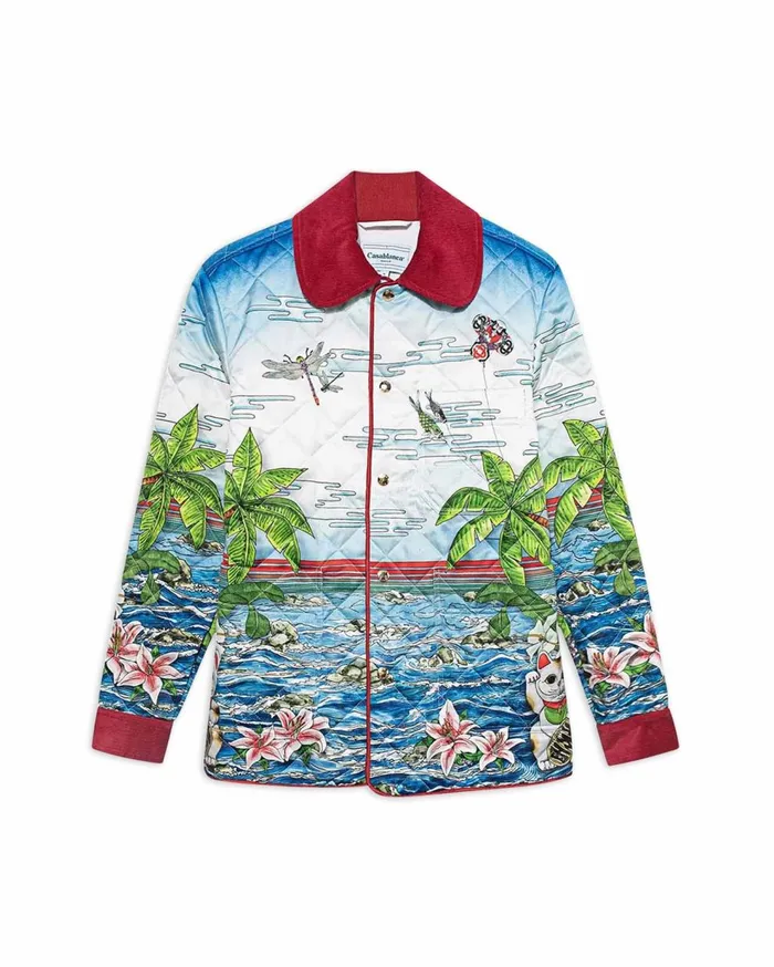 Outerwear Men Casablanca Paris Ping Pong Club Sunrise Quilted Jacket