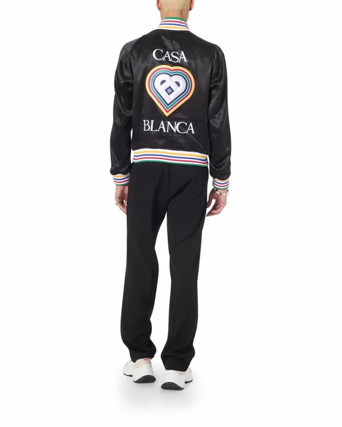 Outerwear MenWomen Casablanca Paris Souvenir Silk Jacket Outerwear MenWomen Casablanca Paris Souvenir Silk Jacket