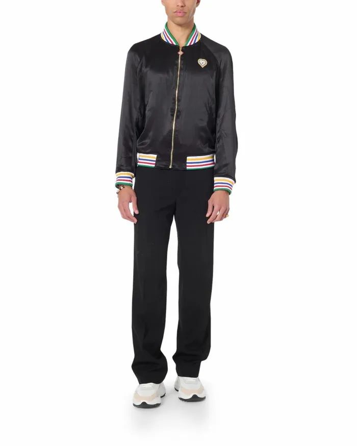 Outerwear MenWomen Casablanca Paris Souvenir Silk Jacket Outerwear MenWomen Casablanca Paris Souvenir Silk Jacket