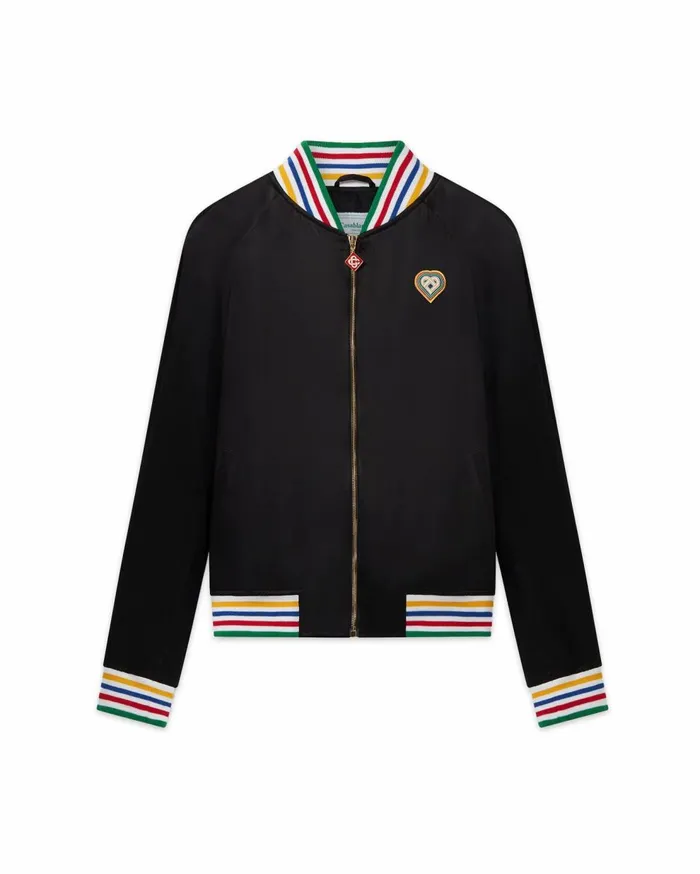 Outerwear MenWomen Casablanca Paris Souvenir Silk Jacket Outerwear MenWomen Casablanca Paris Souvenir Silk Jacket