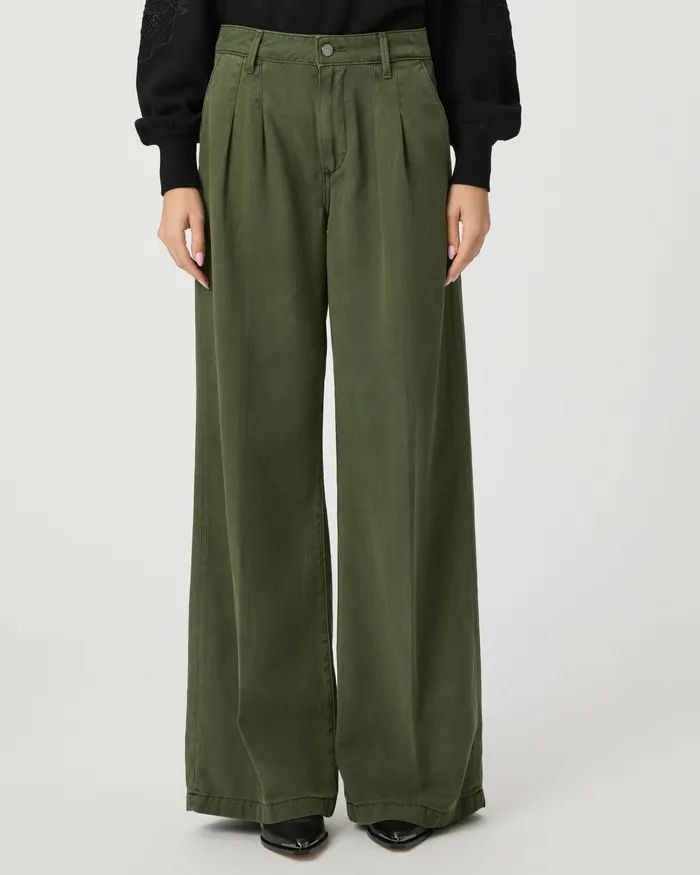 PAIGE Pants Women Aurora Wide Leg Pant 8211 Vintage Forester Green PAIGE Pants Women Aurora Wide Leg Pant 8211 Vintage Forester Green