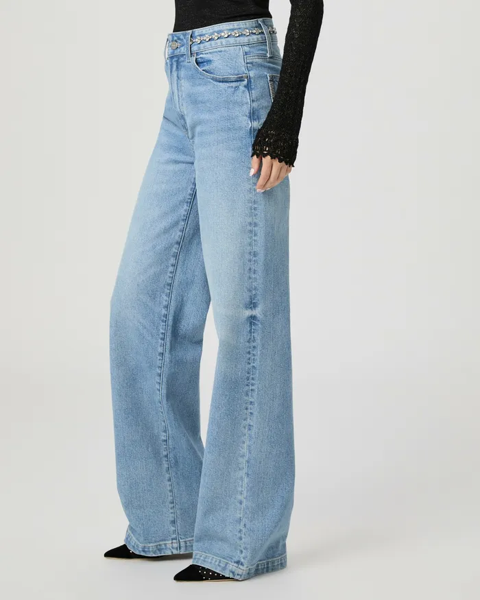 PAIGE Sasha Wide Leg Jean 8211 Sonali Embellished Women Wide Leg PAIGE Sasha Wide Leg Jean 8211 Sonali Embellished Women Wide Leg