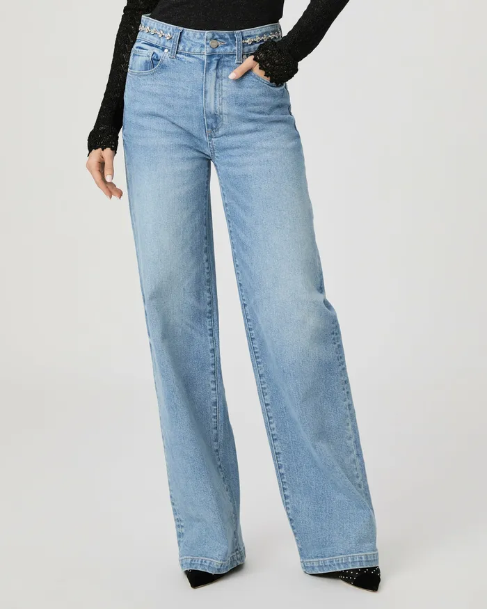 PAIGE Sasha Wide Leg Jean 8211 Sonali Embellished Women Wide Leg PAIGE Sasha Wide Leg Jean 8211 Sonali Embellished Women Wide Leg