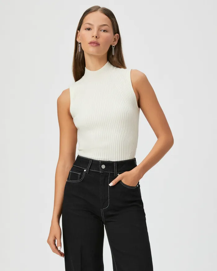 PAIGE Tees and Tanks Women Fidelia Tank 8211 Ivory