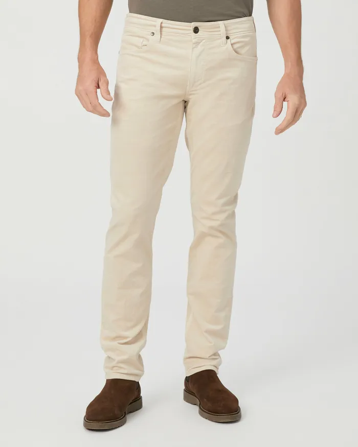 Pants and Joggers Men Lennox Slim Pant 8211 Ivory Cream Corduroy PAIGE Pants and Joggers Men Lennox Slim Pant 8211 Ivory Cream Corduroy PAIGE