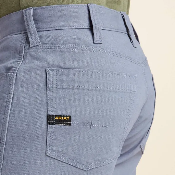 Pants and Shorts Men Ariat Rebar DuraStretch Made Tough Short Flint Stone