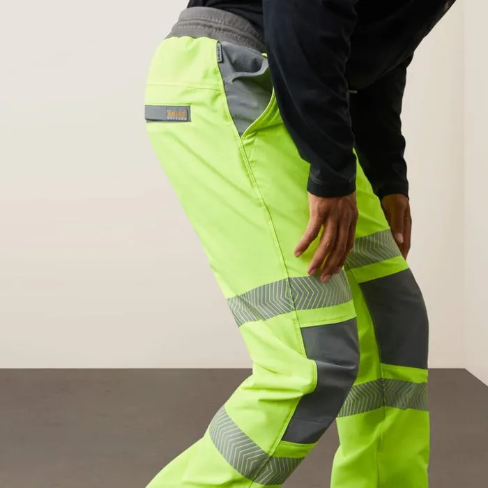 Pants and Shorts Men Ariat Rebar DuraStretch PullOn Straight Pant Hi Vis Yellow