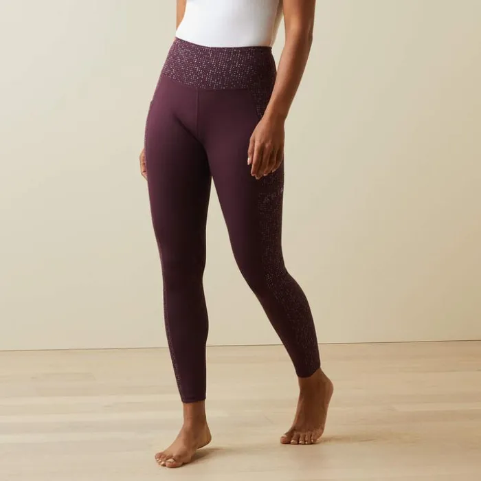 Pants and Shorts Women Ariat Eos Lumina Knee Patch Tight Mulberry