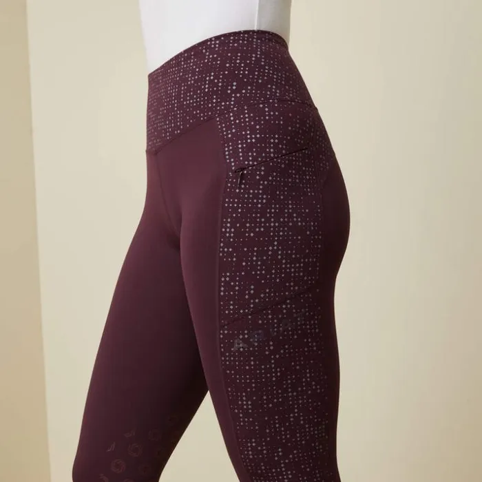 Pants and Shorts Women Ariat Eos Lumina Knee Patch Tight Mulberry