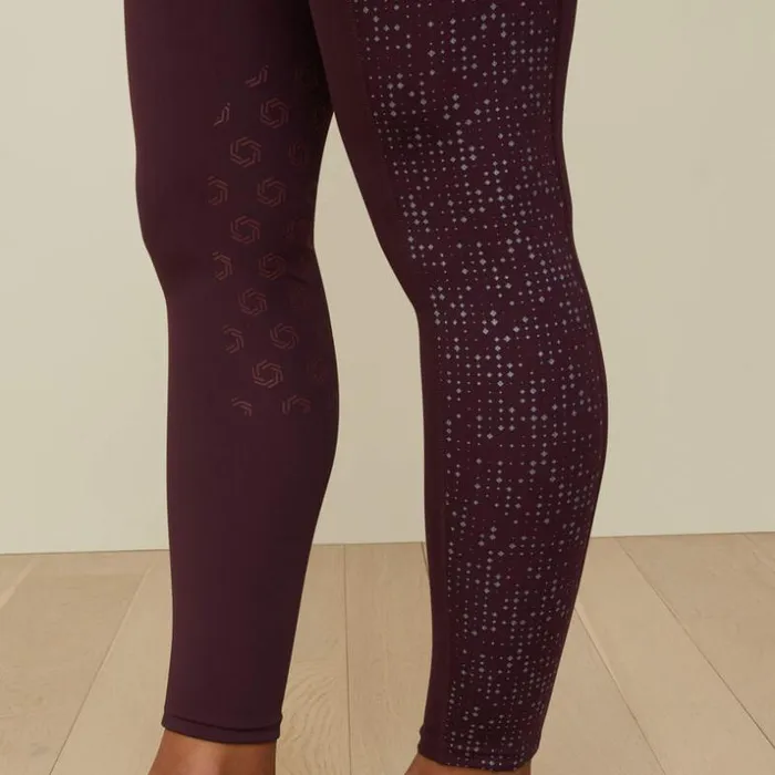 Pants and Shorts Women Ariat Eos Lumina Knee Patch Tight Mulberry