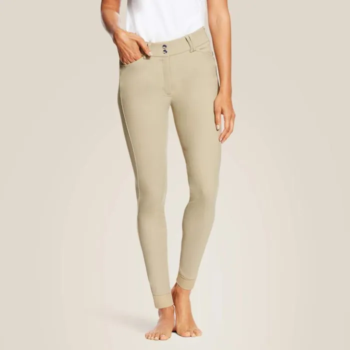 Pants and Shorts Women Ariat Tri Factor EQ Grip Knee Patch Breech Tan