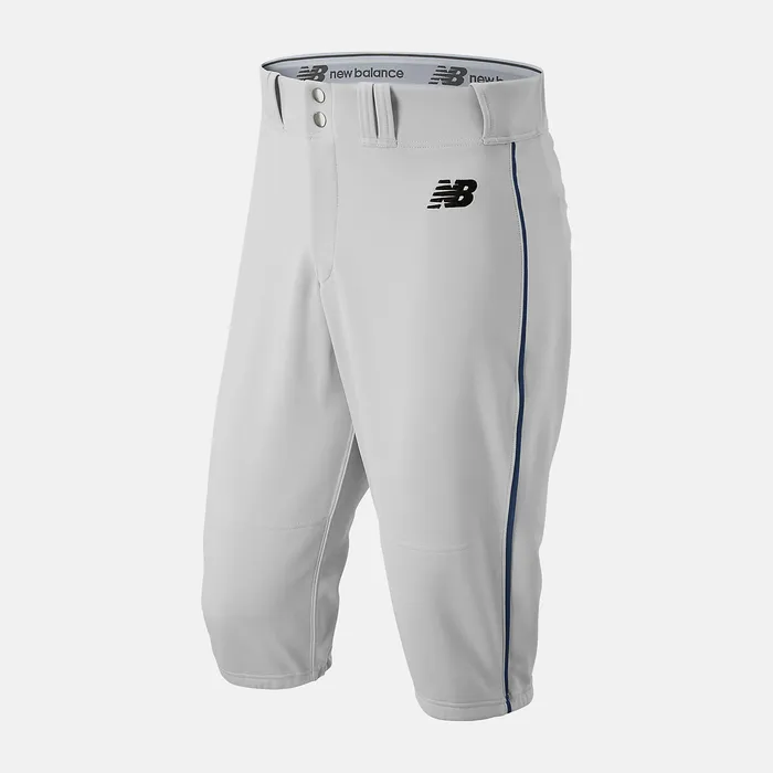 Pants New Balance Men Adversary 2 Baseball Piped Knicker Athletic WHITE with NAVY