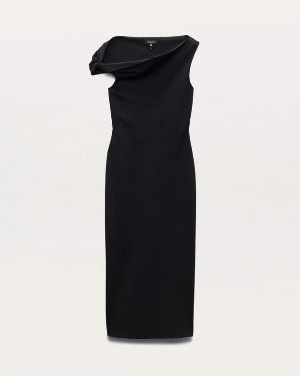 Pants rag and bone Women Irina Ponte Asymmetric Maxi Dress Black