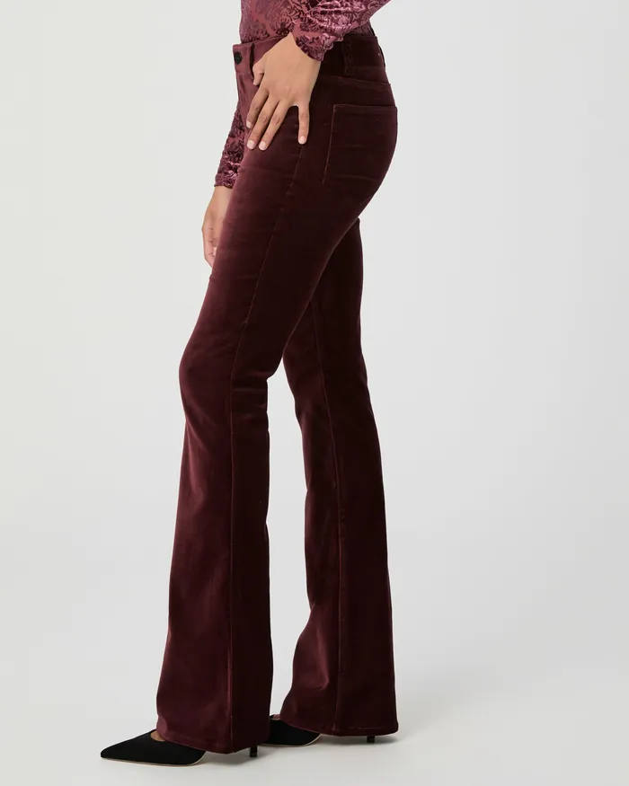 Pants Women Laurel Canyon Bootcut Pant 8211 Dark Oxblood Velvet PAIGE Pants Women Laurel Canyon Bootcut Pant 8211 Dark Oxblood Velvet PAIGE