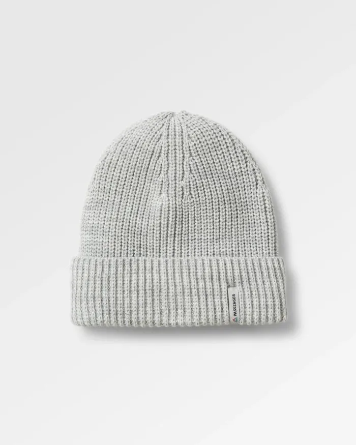 Passenger Beanies Compass Recycled Beanie Light Grey Marl Light Grey Marl 8211 WomenMen
