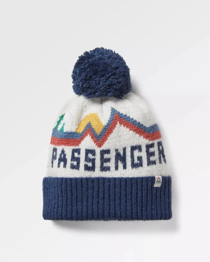 Passenger Beanies Passenger Recycled Bobble Hat Vintage White Vintage White 8211 WomenMen Passenger Beanies Passenger Recycled Bobble Hat Vintage White Vintage White 8211 WomenMen