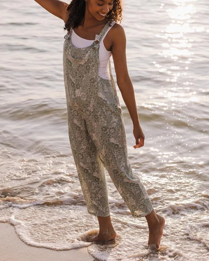 Passenger Bottoms Serenity Dungarees Pistachio Floral Pistachio Floral 8211 Women Passenger Bottoms Serenity Dungarees Pistachio Floral Pistachio Floral 8211 Women