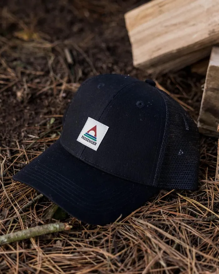 Passenger Caps and Hats Harbour Mesh Low Profile Snapback Cap Black Black 8211 WomenMen Passenger Caps and Hats Harbour Mesh Low Profile Snapback Cap Black Black 8211 WomenMen
