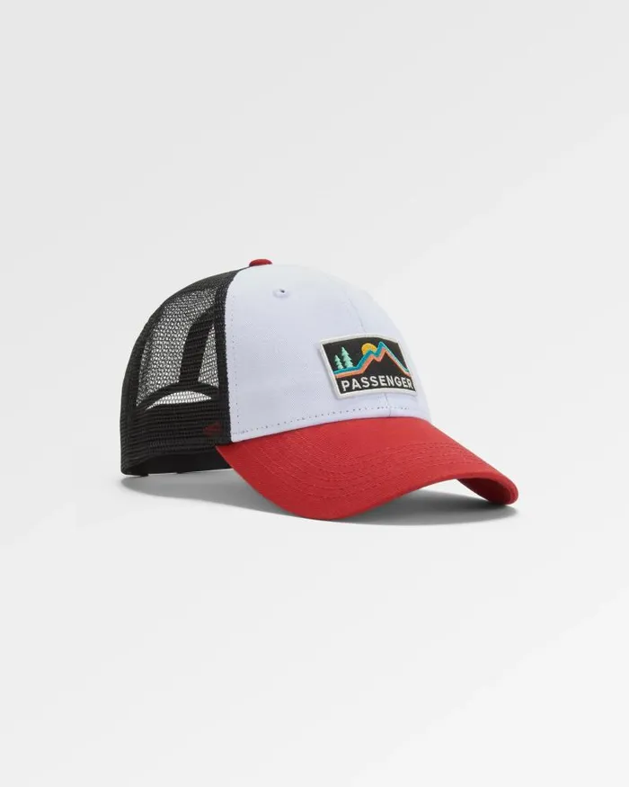 Passenger Caps and Hats Made To Roam Mesh Snapback Cap BlackRed Spice Blackred Spice 8211 WomenMen