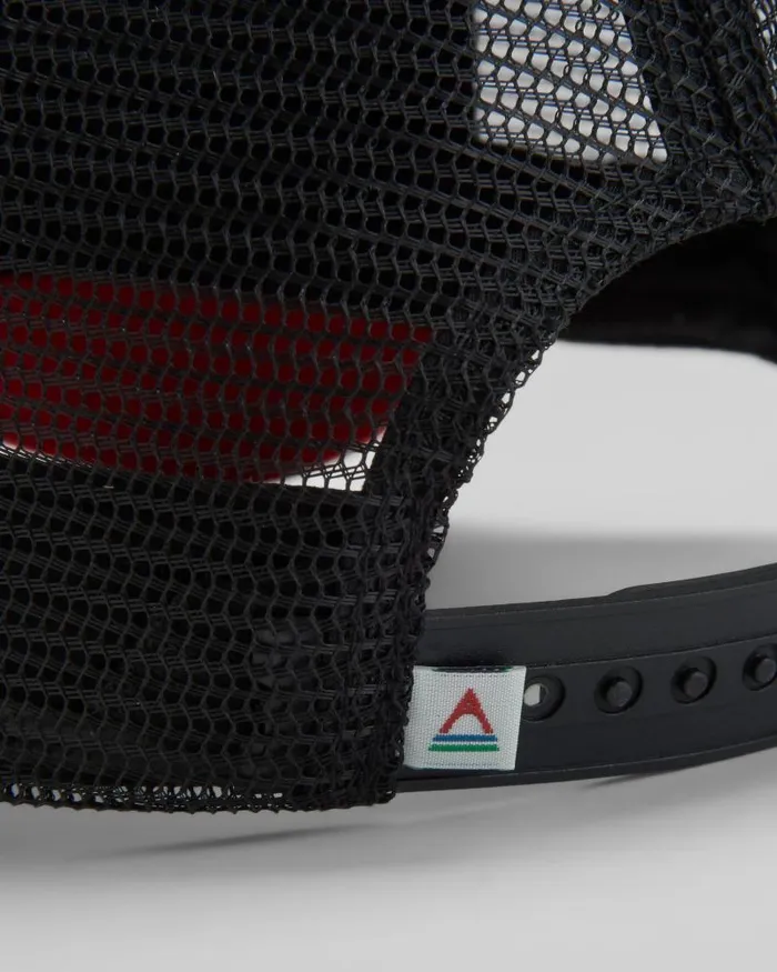 Passenger Caps and Hats Made To Roam Mesh Snapback Cap BlackRed Spice Blackred Spice 8211 WomenMen