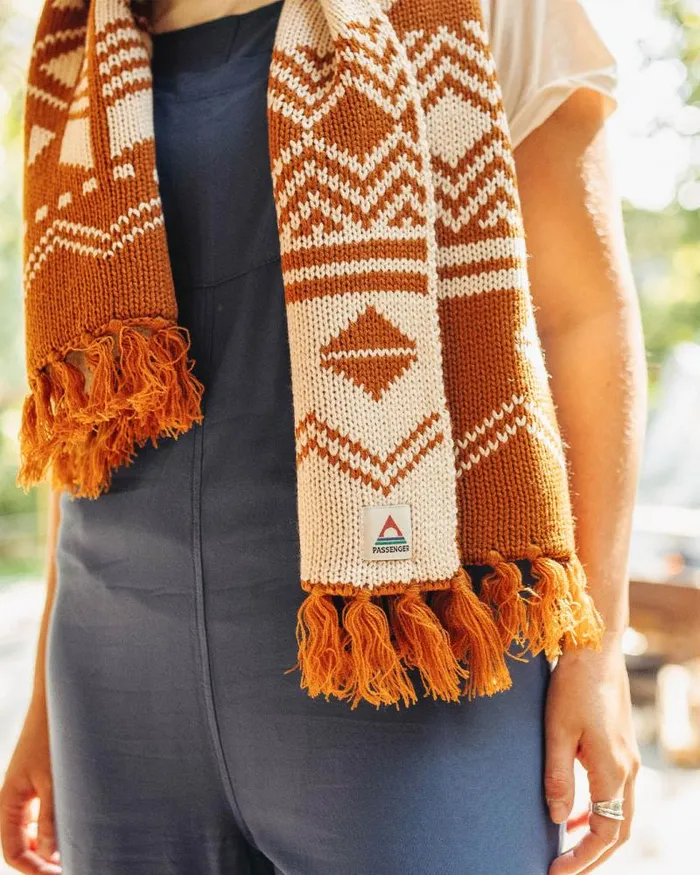 Passenger Scarves and Neckwear West Coast Recycled Acrylic Scarf Glazed Ginger Glazed Ginger 8211 Women