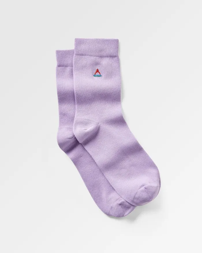 Passenger Socks Organic Crew Socks Dusty Lilac Dusty Lilac 8211 Women