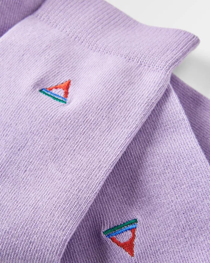 Passenger Socks Organic Crew Socks Dusty Lilac Dusty Lilac 8211 Women