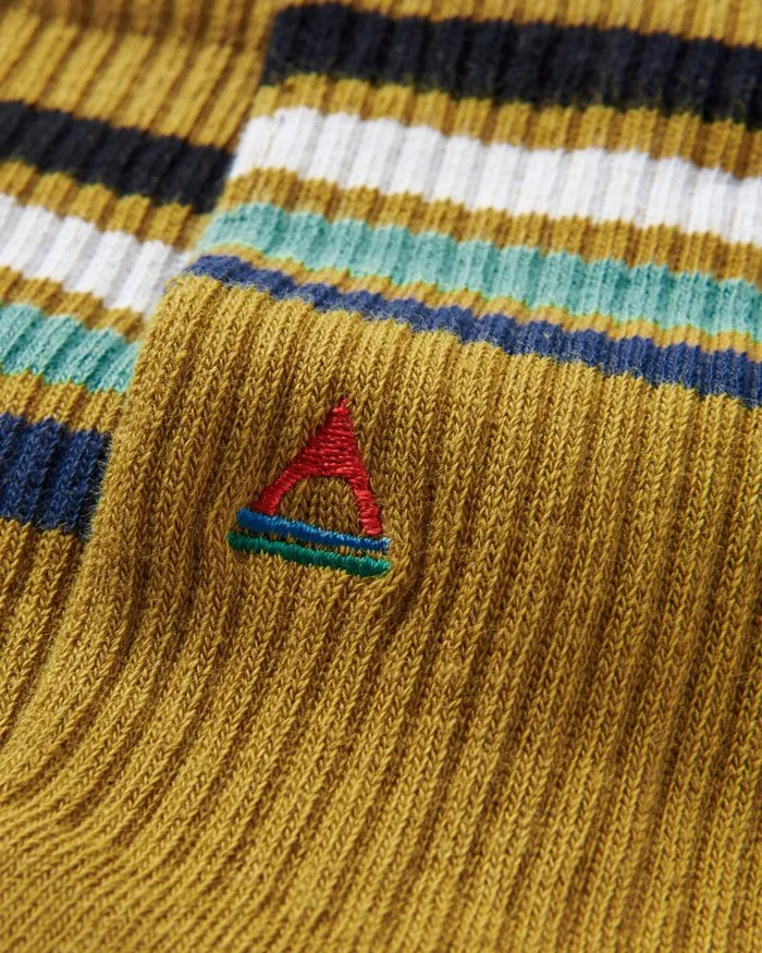 Passenger Socks Organic Midweight Crew Socks Mustard Yellow Mustard Yellow 8211 Men