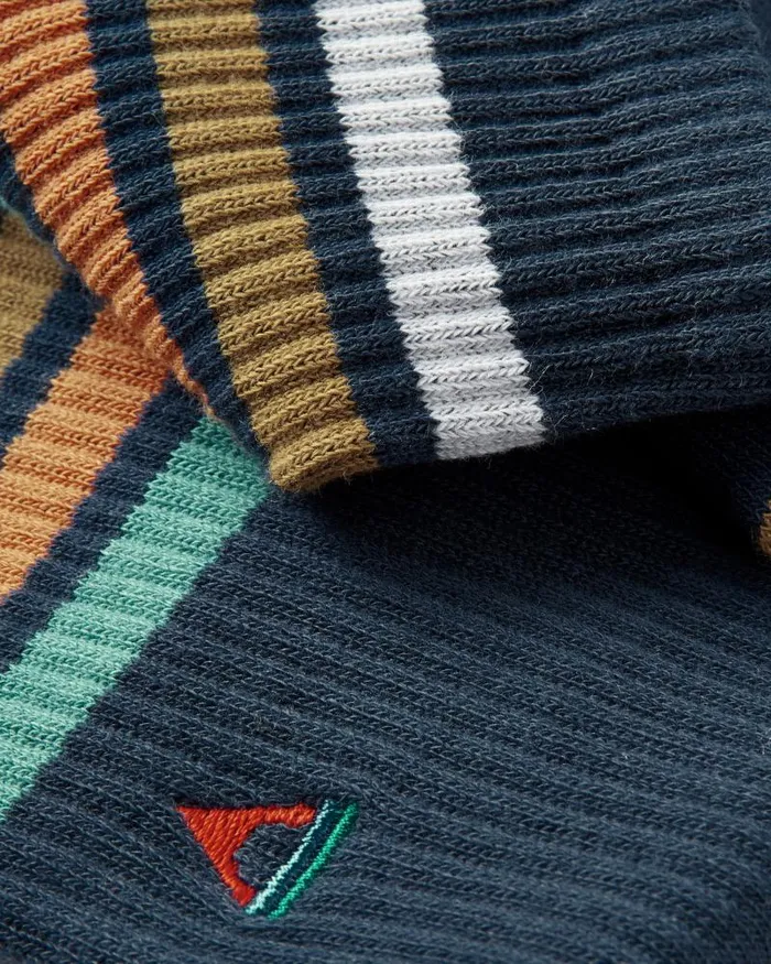 Passenger Socks Organic Midweight Crew Socks Navy Navy 8211 Men