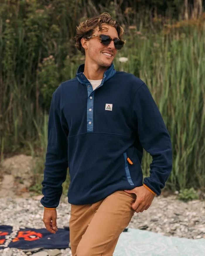 Passenger Tops Adrift Recycled Polar Fleece Deep Navy Deep Navy 8211 Men