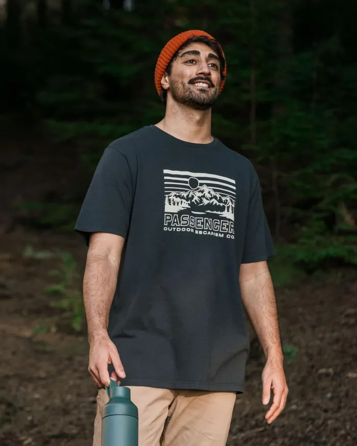 Passenger Tops Alp Recycled Cotton TShirt Black Black 8211 Men