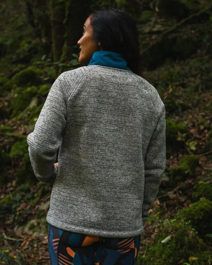 Passenger Tops Amber Recycled Polartec Fleece Grey Marl Grey Marl 8211 Women