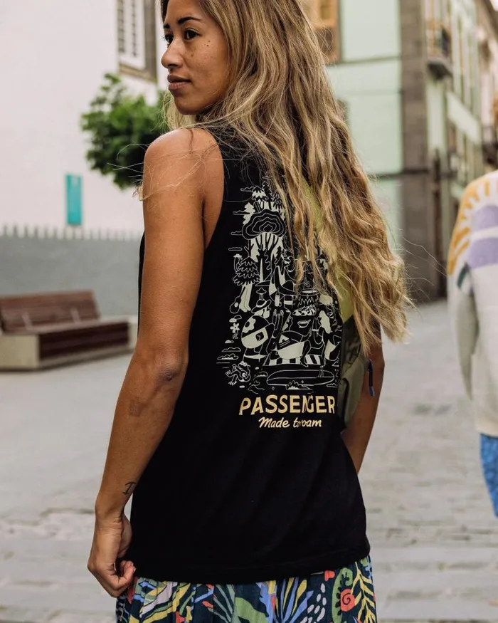 Passenger Tops Better Outside Organic Cotton Vest Black Black 8211 Women