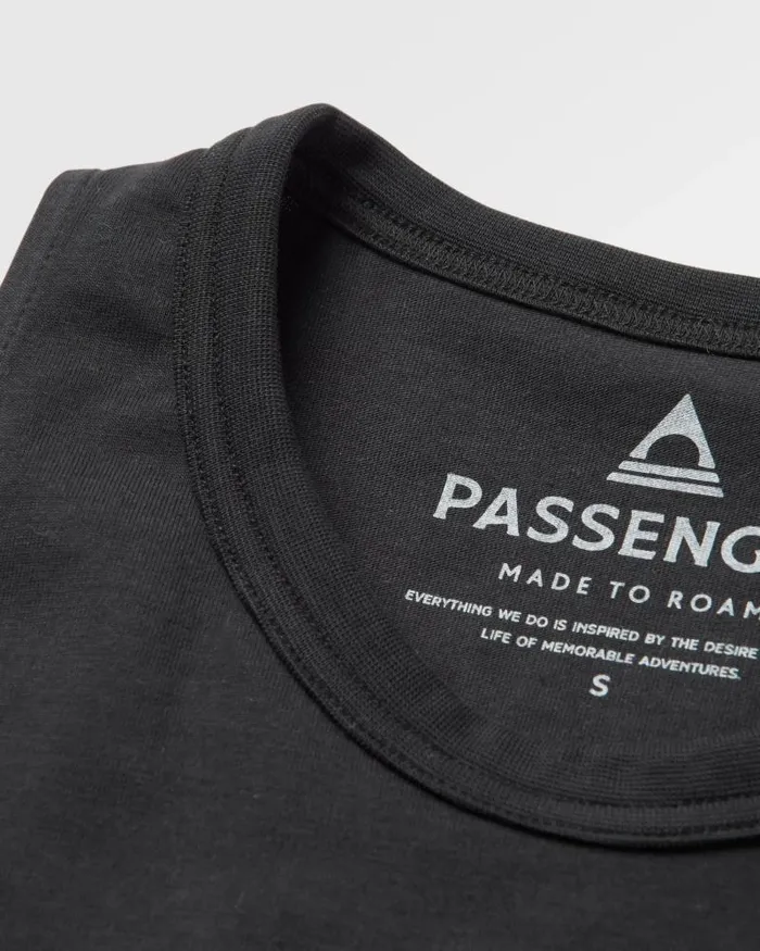 Passenger Tops Better Outside Organic Cotton Vest Black Black 8211 Women