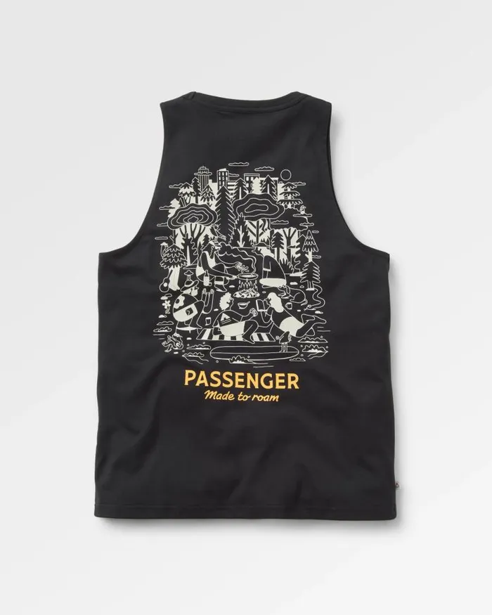 Passenger Tops Better Outside Organic Cotton Vest Black Black 8211 Women