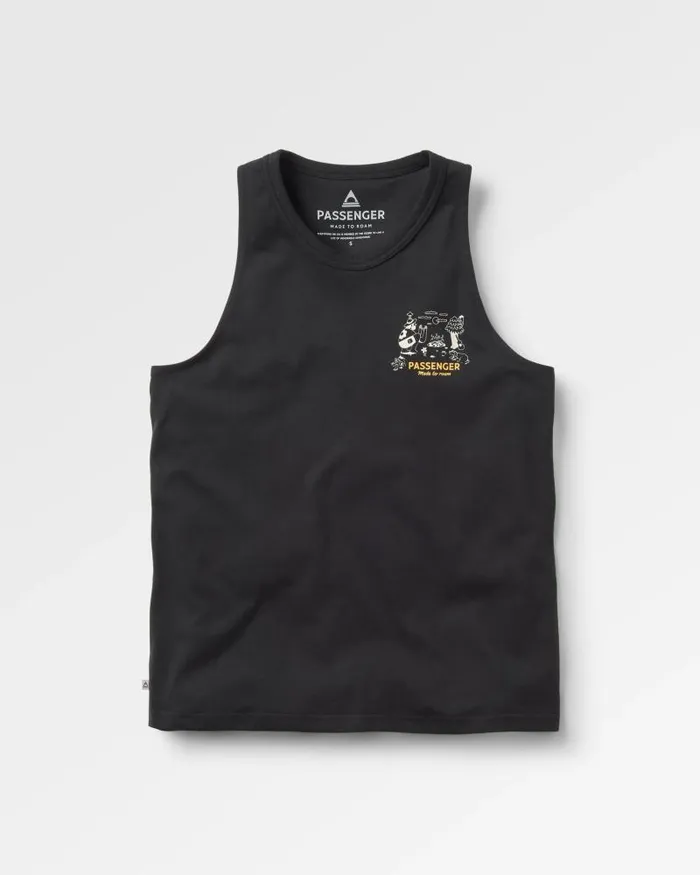 Passenger Tops Better Outside Organic Cotton Vest Black Black 8211 Women