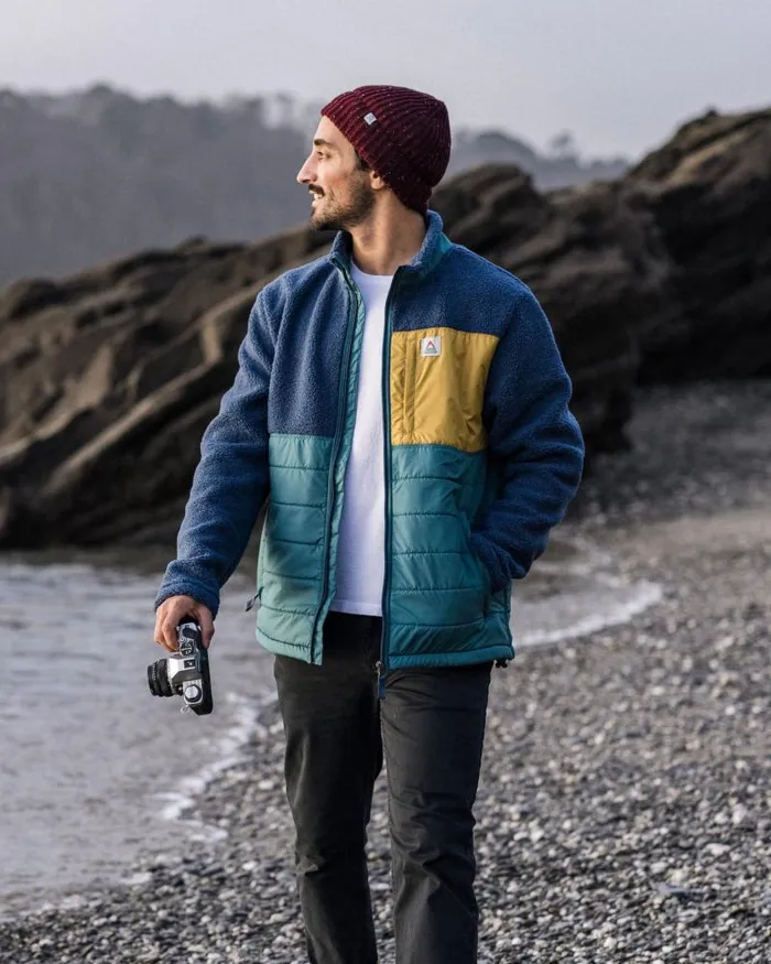 Passenger Tops Born Explorer Recycled PolarLined Sherpa Fleece Dark Denim Dark Denim 8211 Men Passenger Tops Born Explorer Recycled PolarLined Sherpa Fleece Dark Denim Dark Denim 8211 Men