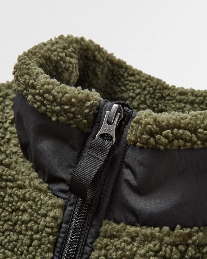 Passenger Tops Born Explorer Recycled PolarLined Sherpa Fleece Khaki Khaki 8211 Men
