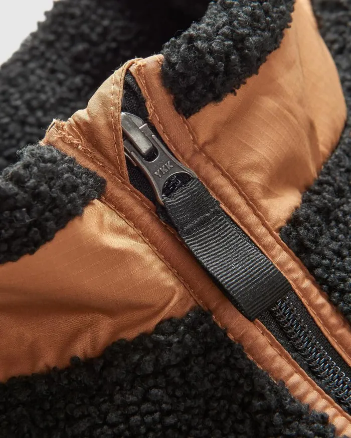 Passenger Tops Born Explorer Recycled PolarLined Sherpa Vest Black Black 8211 Men