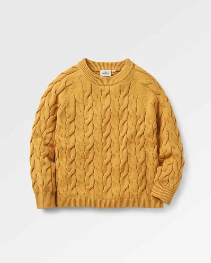 Passenger Tops Comfort Organic Knitted Jumper Mustard Gold Mustard Gold 8211 Women Passenger Tops Comfort Organic Knitted Jumper Mustard Gold Mustard Gold 8211 Women