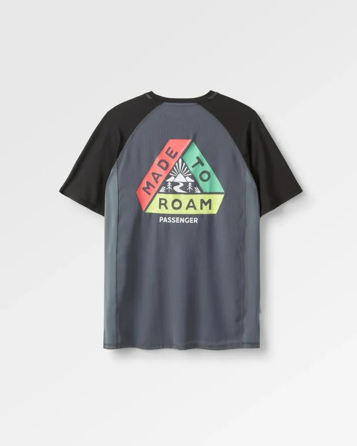 Passenger Tops Dawn To Dusk Recycled Active Tshirt Storm Grey Storm Grey 8211 Men Passenger Tops Dawn To Dusk Recycled Active Tshirt Storm Grey Storm Grey 8211 Men