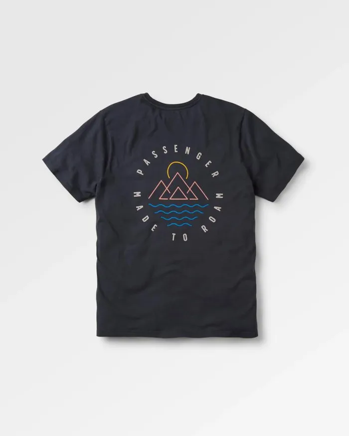Passenger Tops Escapism Recycled Cotton TShirt Black Black 8211 Men