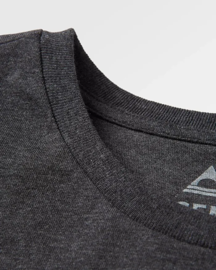 Passenger Tops Escapism Recycled Cotton TShirt Charcoal Marl Charcoal Marl 8211 Men
