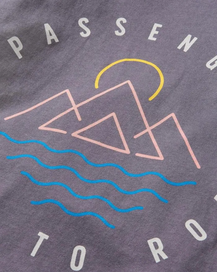 Passenger Tops Escapism Recycled LS TShirt Faded Black Faded Black 8211 Men