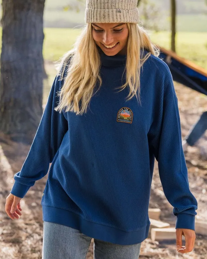 Passenger Tops Flourish Roll Neck Top True Blue True Blue 8211 Women
