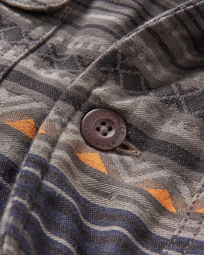 Passenger Tops Freestyle SherpaLined Overshirt Faded Black Faded Black 8211 Men
