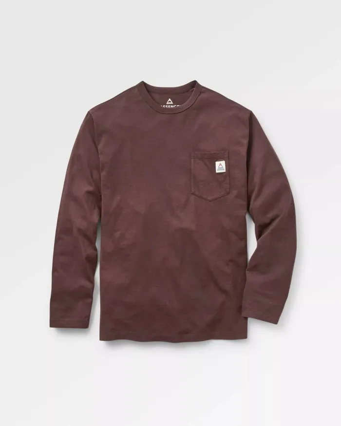 Passenger Tops Heritage Recycled Relaxed Fit LS TShirt Java Java 8211 Men
